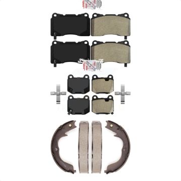 Front Rear Semi-Metallic Disc Brake Pads Kit For Subaru Impreza KNN-101011