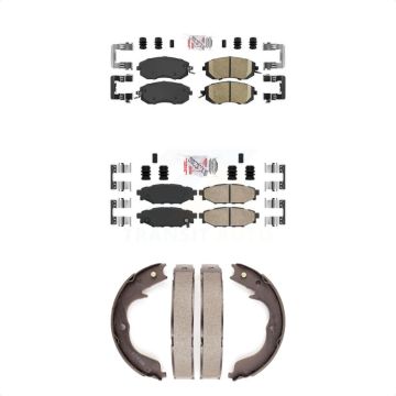 Front Rear Ceramic Disc Brake Pads Kit For Subaru Impreza Forester KNN-101012