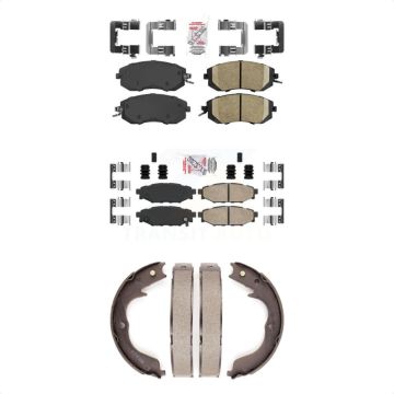 Front Rear Ceramic Disc Brake Pads Kit For Subaru Impreza Forester KNN-101013