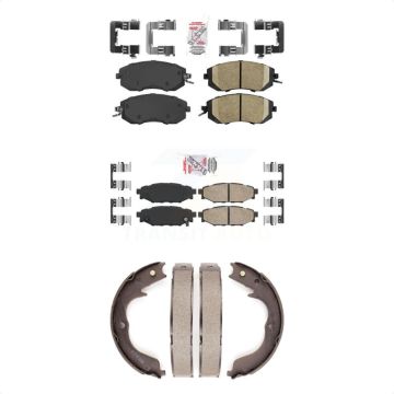 Front Rear Ceramic Disc Brake Pads Kit For Subaru Impreza Forester KNN-101015