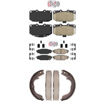 Front Rear Ceramic Disc Brake Pads Kit For 2008 Subaru Impreza WRX KNN-101016