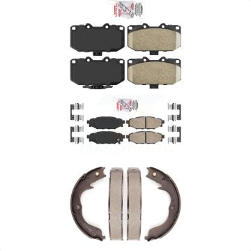 Front Rear Ceramic Disc Brake Pads Kit For 2008 Subaru Impreza WRX KNN-101017