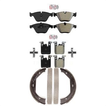 Front Rear Semi-Metallic Disc Brake Pads Kit For BMW 328i 335i KNN-101022