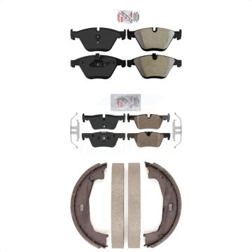 Front Rear Semi-Metallic Disc Brake Pads Kit For BMW 328i With 300mm Diameter Rotor KNN-101028