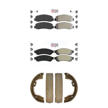 Front Rear Semi-Metallic Disc Brake Pads Kit For Ford F-250 Super Duty F-350 KNN-101042