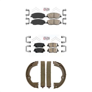 Front Rear Ceramic Disc Brake Pads Kit For Hyundai Santa Fe XL KNN-101054