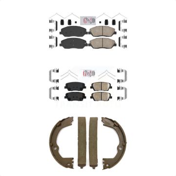 Front Rear Ceramic Disc Brake Pads Kit For Hyundai Santa Fe XL KNN-101055