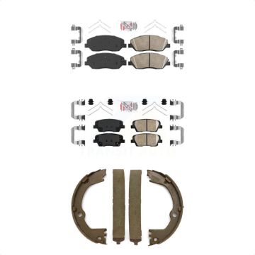 Front Rear Ceramic Disc Brake Pads Kit For Hyundai Santa Fe XL KNN-101056
