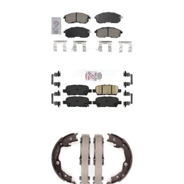 Front Rear Ceramic Disc Brake Pads Kit For 2013-2019 Nissan Sentra KNN-101079