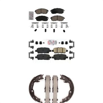 Front Rear Ceramic Disc Brake Pads Kit For 2013-2019 Nissan Sentra KNN-101080