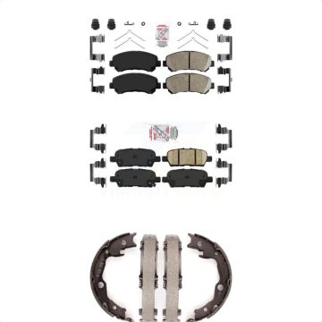 Front Rear Ceramic Disc Brake Pads Kit For 2014-2017 Nissan Juke Nismo RS KNN-101082