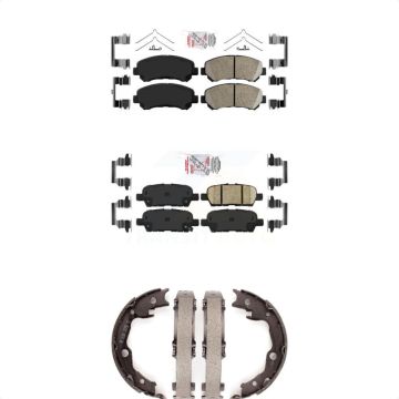 Front Rear Ceramic Disc Brake Pads Kit For 2014-2017 Nissan Juke Nismo RS KNN-101083