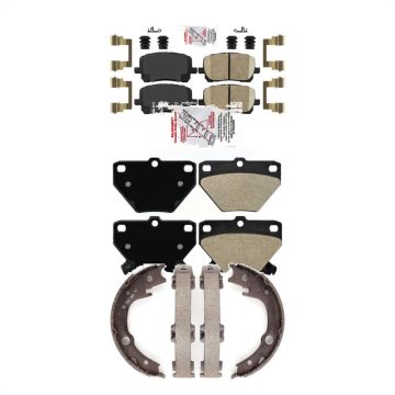 Front Ceramic Rear Semi-Metallic Disc Brake Pads Kit For Toyota Matrix Corolla Pontiac KNN-101087
