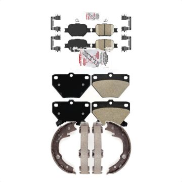 Front Ceramic Rear Semi-Metallic Disc Brake Pads Kit For Toyota Celica KNN-101088
