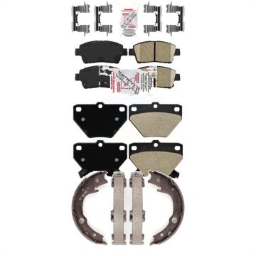 Front Ceramic Rear Semi-Metallic Disc Brake Pads Kit For 2000 Toyota Celica GT KNN-101090