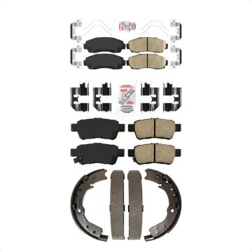 Front Rear Ceramic Disc Brake Pads Kit For 2005-2010 Honda Odyssey KNN-101095