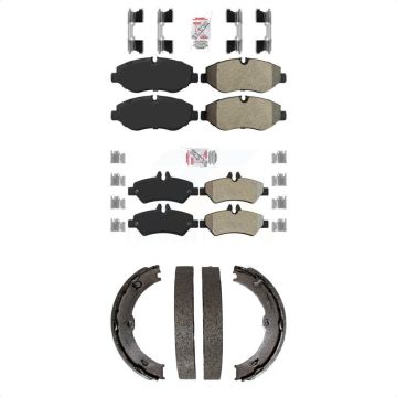 Front Rear Semi-Metallic Disc Brake Pads Kit For Sprinter 2500 Mercedes-Benz Dodge KNN-101096