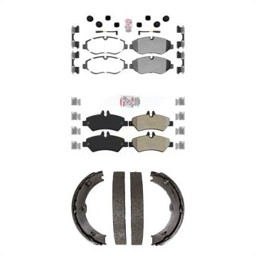 Front Rear Semi-Metallic Disc Brake Pads Kit For Sprinter 2500 Mercedes-Benz Dodge KNN-101097