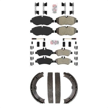 Front Rear Semi-Metallic Disc Brake Pads Kit For Sprinter 2500 Mercedes-Benz Dodge KNN-101098