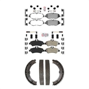 Front Rear Semi-Metallic Disc Brake Pads Kit For Sprinter 2500 Mercedes-Benz Dodge KNN-101099