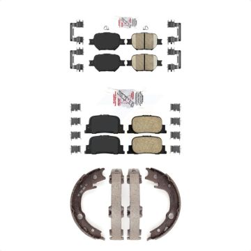 Front Rear Ceramic Disc Brake Pads Kit For 2005-2010 Scion tC KNN-101100