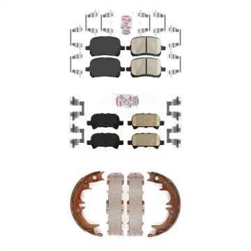 Front Rear Ceramic Disc Brake Pads Kit For Toyota Camry Solara Avalon KNN-101103