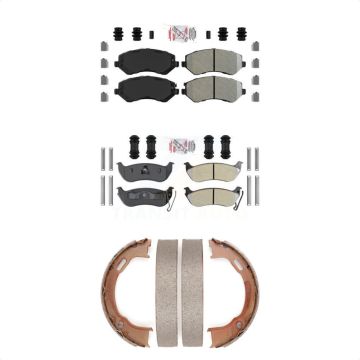 Front Rear Semi-Metallic Disc Brake Pads Kit For 2003-2007 Jeep Liberty KNN-101109