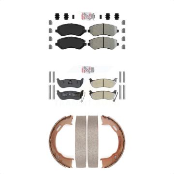 Front Rear Semi-Metallic Disc Brake Pads Kit For 2003-2007 Jeep Liberty KNN-101111
