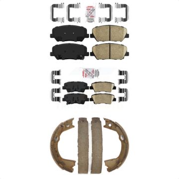 Front Rear Ceramic Disc Brake Pads Kit For 2013 Kia Optima With Electric Parking KNN-101116