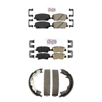 Front Rear Ceramic Disc Brake Pads Kit For 2014 Kia Forte Koup KNN-101120