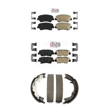 Front Rear Ceramic Disc Brake Pads Kit For 2014 Kia Forte Koup KNN-101122