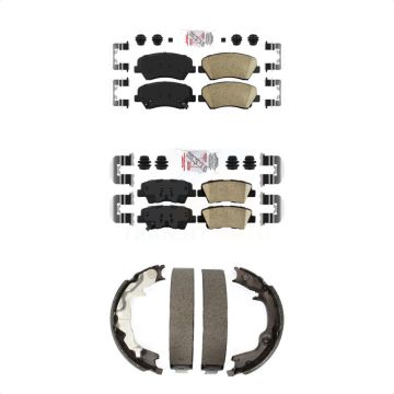 Front Rear Ceramic Disc Brake Pads Kit For 2014 Kia Forte Koup KNN-101124