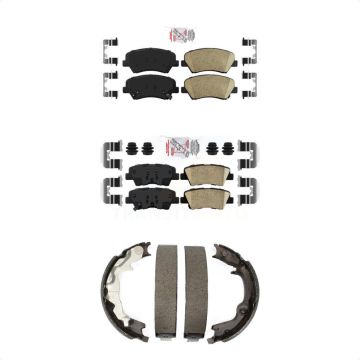 Front Rear Ceramic Disc Brake Pads Kit For 2014 Kia Forte Koup KNN-101125