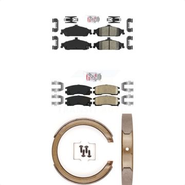 Front Rear Ceramic Disc Brake Pads Kit For Pontiac Grand Am Oldsmobile Alero KNN-101130