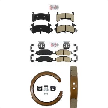 Front Semi-Metallic Rear Ceramic Disc Brake Pads Kit For Chevrolet S10 GMC Sonoma KNN-101138