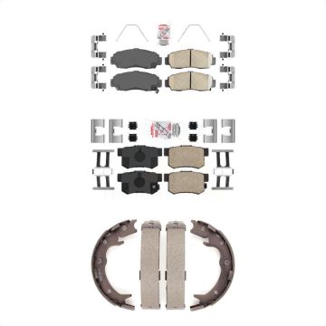 Front Rear Ceramic Disc Brake Pads Kit For Acura TL CL RL KNN-101140