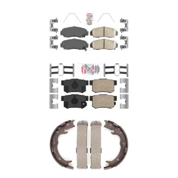 Front Rear Ceramic Disc Brake Pads Kit For Acura TL CL RL KNN-101142