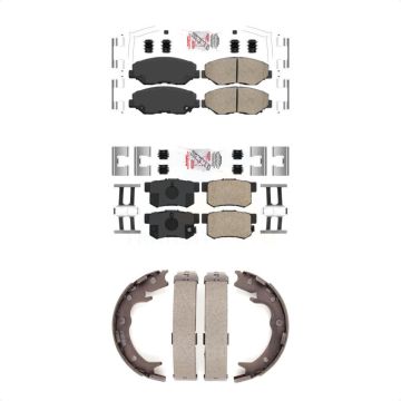 Front Rear Ceramic Disc Brake Pads Kit For Honda CR-V Element KNN-101146