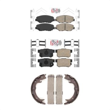 Front Rear Ceramic Disc Brake Pads Kit For Honda CR-V Element KNN-101147