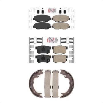Front Rear Ceramic Disc Brake Pads Kit For Honda CR-V Element KNN-101148