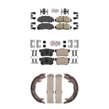 Front Rear Ceramic Disc Brake Pads Kit For Honda Odyssey Acura RL KNN-101151