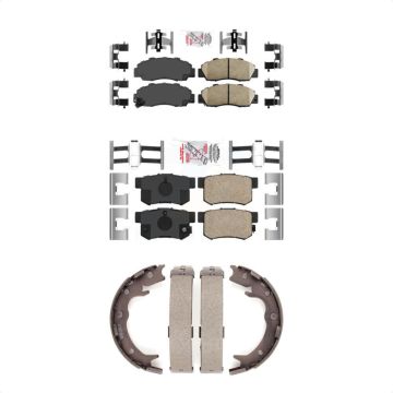 Front Rear Ceramic Disc Brake Pads Kit For Honda Odyssey Acura RL KNN-101152
