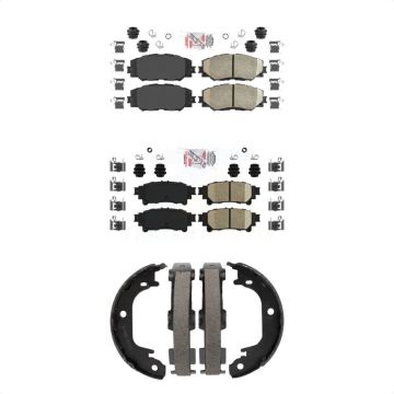 Front Rear Ceramic Disc Brake Pads Kit For 2012-2018 Toyota Prius V KNN-101153