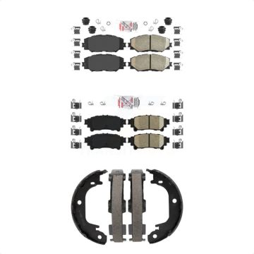 Front Rear Ceramic Disc Brake Pads Kit For 2012-2018 Toyota Prius V KNN-101155