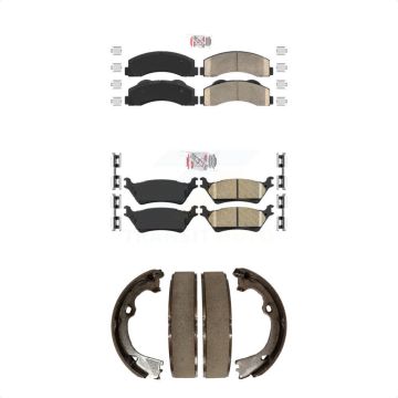 Front Rear Ceramic Disc Brake Pads Kit For Ford F-150 KNN-101165