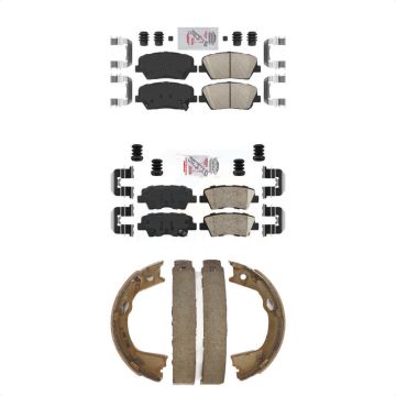 Front Rear Ceramic Disc Brake Pads Kit For 2012-2017 Hyundai Azera KNN-101188