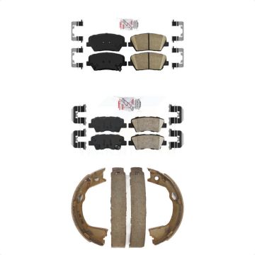 Front Rear Ceramic Disc Brake Pads Kit For 2012-2017 Hyundai Azera KNN-101189