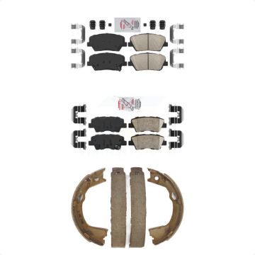 Front Rear Ceramic Disc Brake Pads Kit For 2012-2017 Hyundai Azera KNN-101190