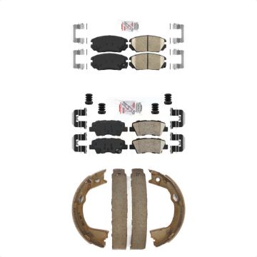 Front Rear Ceramic Disc Brake Pads Kit For 2010-2011 Hyundai Azera KNN-101191