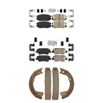Front Rear Ceramic Disc Brake Pads Kit For 2010-2011 Hyundai Azera KNN-101192